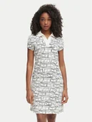 Sukienki - Tommy Hilfiger Sukienka codzienna 1985 Pique WW0WW49719 Beżowy jasny Regular Fit - miniaturka - grafika 1