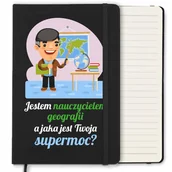 Notesy i bloczki - NOTES LINIE 120 STR PREZENT DLA NAUCZYCIELA GEOGRAFII DZIEŃ NAUCZYCIELA WZ - miniaturka - grafika 1