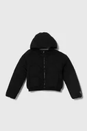 Kurtki i płaszcze dla dziewczynek - Calvin Klein Jeans kurtka dziecięca kolor czarny - miniaturka - grafika 1