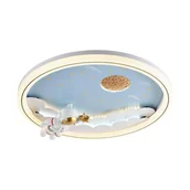 Lampy sufitowe - Lampa sufitowa dziecięca kosmonauta LED 42W FOCUS MX4020-1-DWD Zuma Line - miniaturka - grafika 1