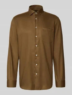 Koszula biznesowa o kroju slim fit z kołnierzykiem typu kent - Koszule męskie Koszula biznesowa o kroju slim fit z kołnierzykiem typu kent - Koszule męskie - miniaturka - grafika 1