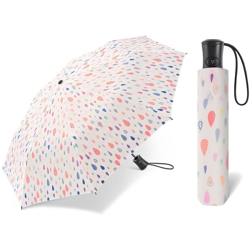 Essentials Happy Rain 42309 parasolka biała z kroplami
