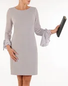 Sukienki - Sukienka Olga 48 letnia damska na wesele elegancka na komunie wizytowa - miniaturka - grafika 1