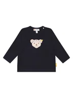 Kaftaniki dla niemowląt - Steiff Koszulka w kolorze czarnym - miniaturka - grafika 1