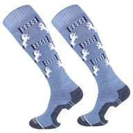 Skarpetki damskie - Skarpetki MONDO-CALZA White Horses granatowe, rozmiar: M - miniaturka - grafika 1