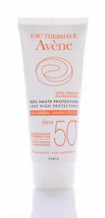 Avene Eau Thermale Tres Haute Protection mineralne mleczko SPF50+ 100ml - Balsamy i kremy do opalania - miniaturka - grafika 3