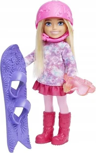 BARBIE CHELSEA LALKA BLONDYNKA SNOWBOARDER - Lalki dla dziewczynek BARBIE CHELSEA LALKA BLONDYNKA SNOWBOARDER - Lalki dla dziewczynek - miniaturka - grafika 1