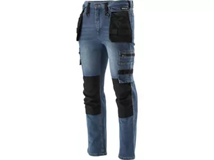 SPODNIE ROBOCZE MONTERSKIE STRETCH JEANS DARK BLUE ROZM. 2XL - Odzież robocza - miniaturka - grafika 1