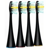 Końcówki do szczoteczek elektrycznych - Końcówka szczoteczki MERIDEN Professional Premium Czarny (4 szt.) (Miękkie włosie) - miniaturka - grafika 1