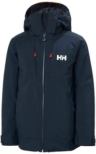 Kurtki i płaszcze dla dziewczynek - Helly Hansen Kurtka narciarska "Alpha" w kolorze granatowym - grafika 1