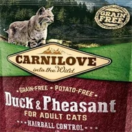 Sucha karma dla kotów - Carnilove Duck & Pheasant Hairball Control 0,4 kg - miniaturka - grafika 1