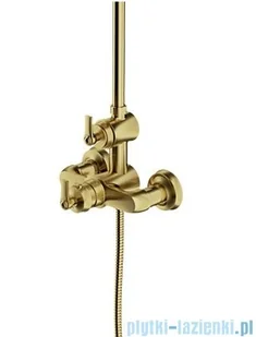 Omnires Armance system prysznicowy natynkowy termostatyczny mosiądz szczotkowany AM5244/6BSB | - Baterie umywalkowe - miniaturka - grafika 4