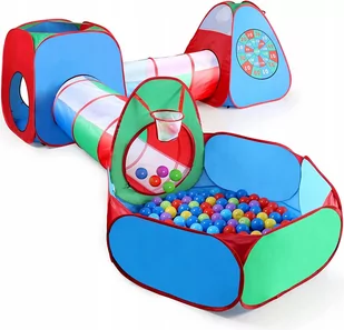 Namiot Dla Dzieci Z Tunelami Domek 5W1 Plus Tarcza - Namioty i tipi dla dzieci - miniaturka - grafika 1