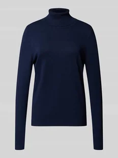 Sweter z dzianiny z prążkowanymi wykończeniami - Swetry damskie - miniaturka - grafika 1