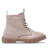 Buty dla dziewczynek - Trzewiki Nelli Blu CS5822-01 Beżowy - miniaturka - grafika 1