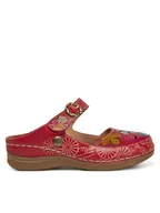 Klapki i japonki damskie - Laura Vita Klapki Biscuit 13 Czerwony - miniaturka - grafika 1