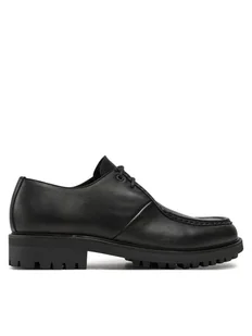 Calvin Klein Półbuty Apron Lace Up Lth HM0HM01535 Czarny - Półbuty męskie - miniaturka - grafika 1