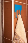 Wieszaki łazienkowe - Designerski wieszak DROP - niebieski - miniaturka - grafika 1