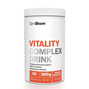 Vitality Complex Drink GymBeam 360 g zielone jabłko - Witaminy i minerały dla sportowców - miniaturka - grafika 1