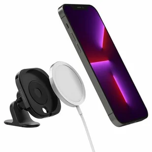 SPIGEN Uchwyt na telefon Magfit DashBoard Magsafe Czarny - Uchwyty samochodowe do telefonów - miniaturka - grafika 1