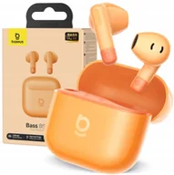 Słuchawki - Baseus Bass BS2 Lite TWS - pomarańczowe - miniaturka - grafika 1