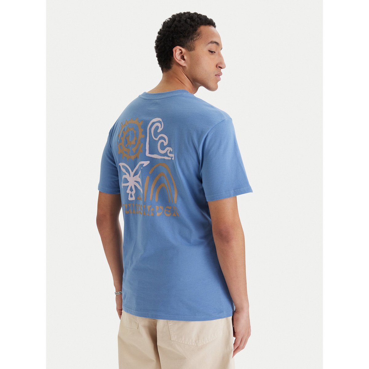 Quiksilver T-Shirt Męskie Niebieski EQYZT08307-BLC0