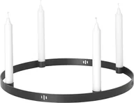 Świeczniki - Świecznik Circle czarny mosiądz 38 cm - miniaturka - grafika 1