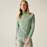 Bluzy damskie - Dare 2b Bluza damska z suwakiem 1/4 Blindside Zielony, Rozmiar: 44 - miniaturka - grafika 1