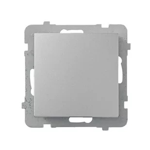 Ospel AS srebrny łącznik jednobiegunowy ŁP-1G/m/18 ŁP-1G/m/18 - Wyłączniki światła i elektryczne - miniaturka - grafika 1