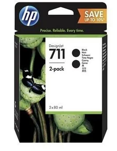 HP 711 2-pack 80-ml Black DesignJet Ink Cartridges P2V31A - Tusze oryginalne - miniaturka - grafika 7