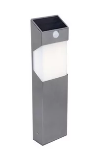 Lutec lutec lampa solarna lampa zewnętrzna solstel, nierdzewna, srebrna, 12 x 6 x 23 cm ST9079-450 SI - Lampy ogrodowe - miniaturka - grafika 1