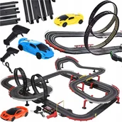 Samochody i pojazdy dla dzieci - Tor Samochodowy Zestaw Do Wyścigów Dla Dwojga 14 Metrów Długości Premium Xl - miniaturka - grafika 1