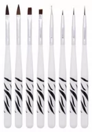 Akcesoria do paznokci - Pędzelki, pędzelek do żelu, akrylu, zdobień 8szt - miniaturka - grafika 1