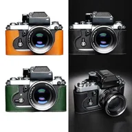 Torby fotograficzne i futerały - Retro prawdziwy skórzany pokrowiec na półaparat do Nikon F2 F2A F2AS 2fGp fq Czarny - miniaturka - grafika 1