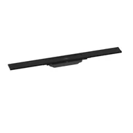 Odpływy liniowe - Hansgrohe RainDrain Flex Odpływ liniowy 70 cm czarny mat + uBox Universal Zestaw podstawowy do odpływu liniowego montaż płaski 56043670+01000180 - miniaturka - grafika 1