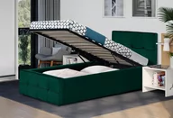 Łóżka - ŁÓŻKO Z MATERACEM TAPICEROWANE 90X200 SFG004P WELUR #64 - miniaturka - grafika 1