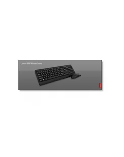 Zestaw klawiatura + mysz Lenovo 160 Czarna GX31L52655 GX31L52655 - Zestawy myszka + klawiatura - miniaturka - grafika 1