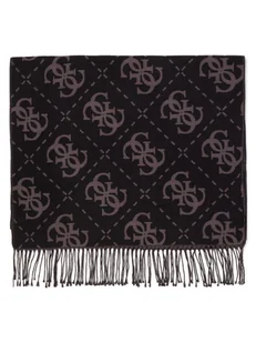 GUESS Damski szalik z dzianiny Kobiety Sztuczne włókno czarny wzorzysty, ONE SIZE - Apaszki i szaliki damskie GUESS Damski szalik z dzianiny Kobiety Sztuczne włókno czarny wzorzysty, ONE SIZE - Apaszki i szaliki damskie - miniaturka - grafika 1