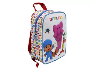Pocoyó- Plecak przedszkolny, z zamkiem błyskawicznym, różne przegródki, rozmiar 30 cms, kolor biały, oficjalny produkt (CyP Brands), niebieski, Normal, Plecak 30 cm - Plecaki szkolne i tornistry - miniaturka - grafika 1
