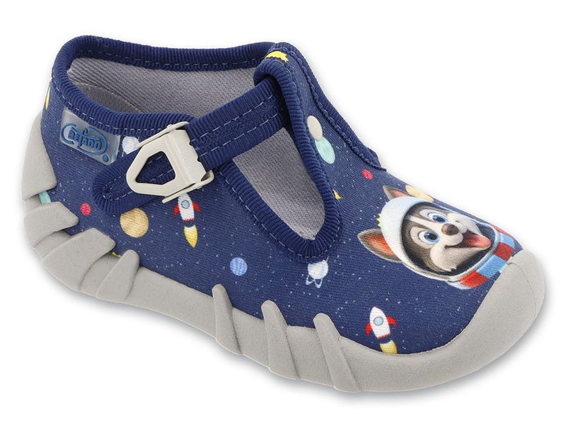 Kapcie dziecięce Befado 110P524 chłopięce domowe do przedszkola zapinki25-25