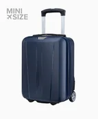 Walizki - Granatowa mini walizka kabinowa - miniaturka - grafika 1