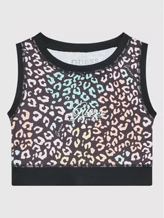 Koszulki dla dziewczynek - Guess Top J2YI31 MC01P Czarny Slim Fit - grafika 1