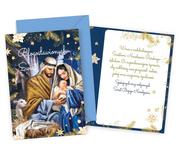 Kartki okolicznościowe i zaproszenia - Kartka na Boże Narodzenie Święta Rodzina PP2248 - miniaturka - grafika 1