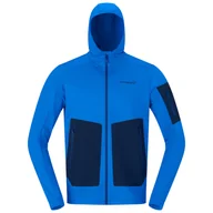 Bluzy sportowe męskie - Męska bluza Norrona falketind warm2 stretch Hood Rozmiar: L / Kolor: niebieski - miniaturka - grafika 1