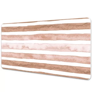 Duża podkładka ochronna na biurko Brązowe Paski 100x50 cm - Podkładki na biurko - miniaturka - grafika 1