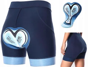 Spodenki rowerowe Arsuxeo z wkładką żelową 5d do damskiego roweru sportowego Xl - Spodenki rowerowe - miniaturka - grafika 1