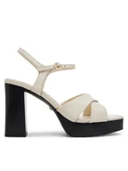 Sandały damskie - Gino Rossi Sandały ALIA-118081 Écru - miniaturka - grafika 1