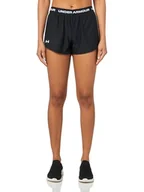 Spodenki damskie - Under Armour Tech Play Up szorty - czarny/biały - LG - miniaturka - grafika 1