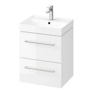 Szafki łazienkowe - Cersanit Larga SET B662 umywalka 50x40 cm z szafką wiszącą biała S801-440 - miniaturka - grafika 1