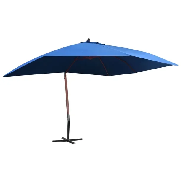 Parasol wiszący UV, niebieski, 400x300x285cm